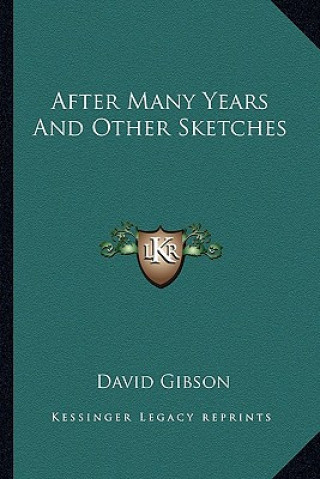 Kniha After Many Years and Other Sketches David Gibson