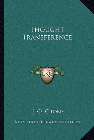 Book Thought Transference J. O. Crone