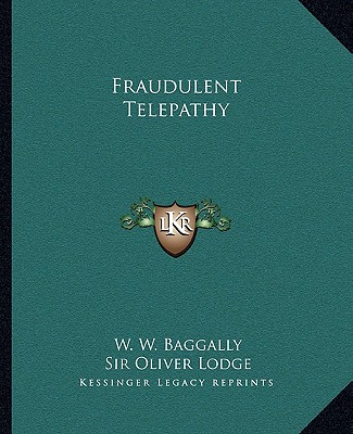 Buch Fraudulent Telepathy W. W. Baggally
