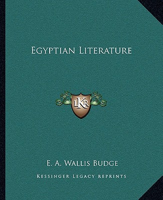 Carte Egyptian Literature E. A. Wallis Budge