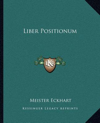 Könyv Liber Positionum Meister Eckhart