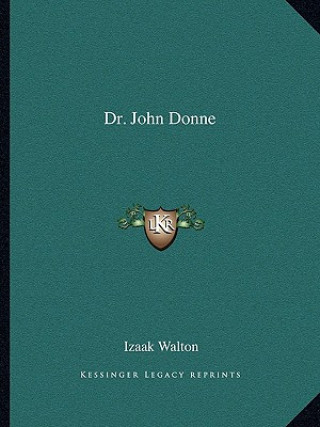 Carte Dr. John Donne Izaak Walton