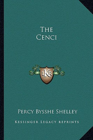 Buch The Cenci Percy Bysshe Shelley