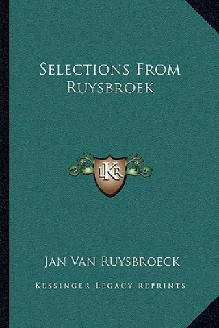 Carte Selections from Ruysbroek Jan Van Ruysbroeck