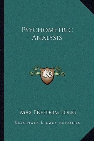 Книга Psychometric Analysis Max Freedom Long