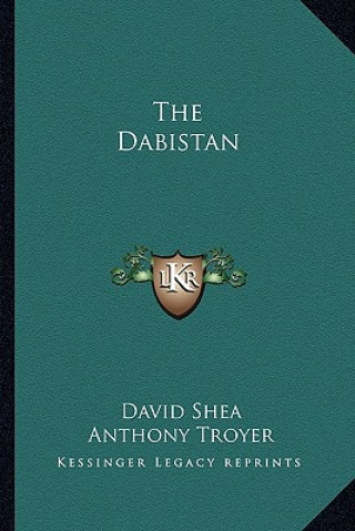 Carte The Dabistan David Shea