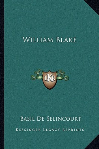 Book William Blake Basil De Selincourt