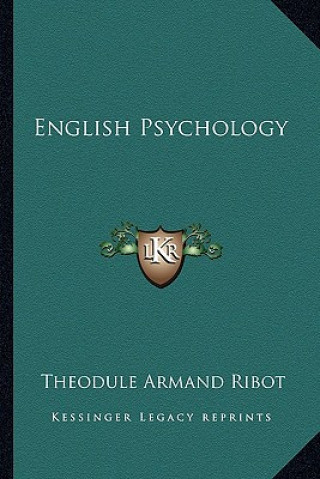 Carte English Psychology Theodule Armand Ribot