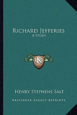 Boek Richard Jefferies: A Study Henry Stephens Salt