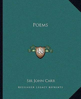 Książka Poems John Carr