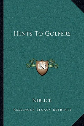 Buch Hints to Golfers Niblick