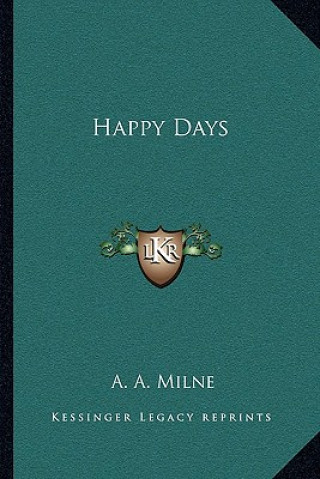 Libro Happy Days A. A. Milne