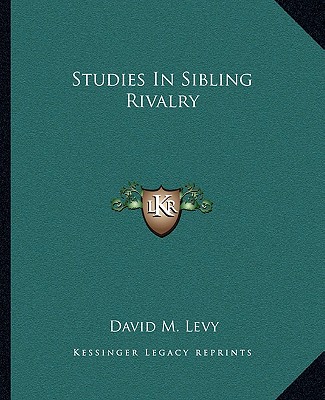 Knjiga Studies in Sibling Rivalry David M. Levy