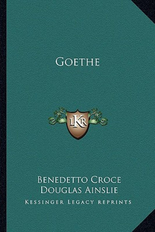 Buch Goethe Benedetto Croce