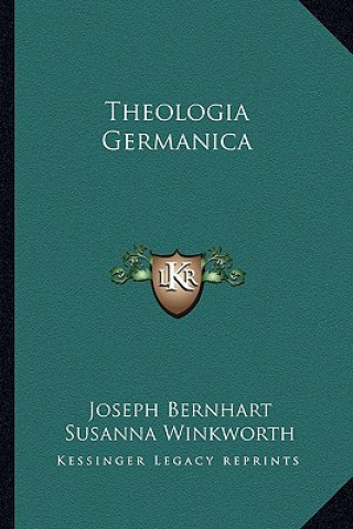 Kniha Theologia Germanica Joseph Bernhart