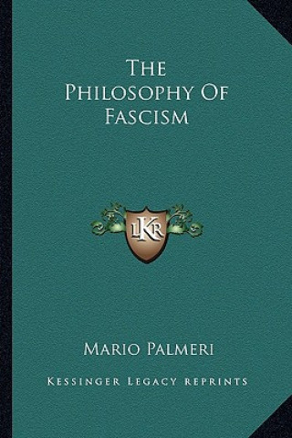 Buch The Philosophy Of Fascism Mario Palmeri