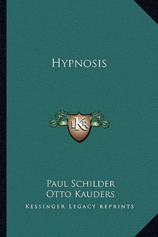Book Hypnosis Paul Schilder