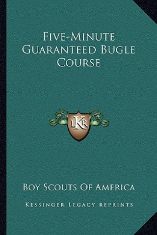 Libro Five-Minute Guaranteed Bugle Course Boy Scouts of America