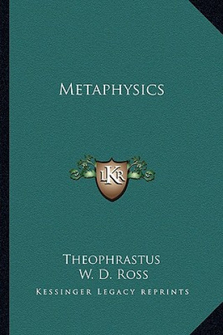 Βιβλίο Metaphysics Theophrastus