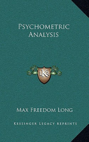 Книга Psychometric Analysis Max Freedom Long