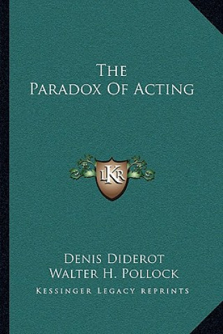 Book The Paradox of Acting Denis Diderot