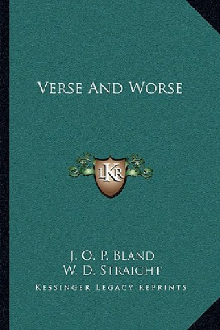 Libro Verse and Worse J. O. P. Bland