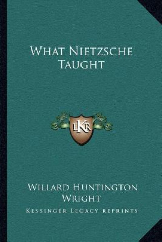 Könyv What Nietzsche Taught Willard Huntington Wright