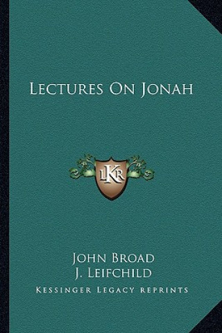 Книга Lectures on Jonah John Broad