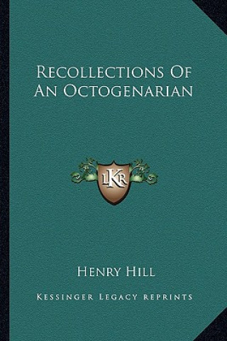 Carte Recollections of an Octogenarian Henry Hill