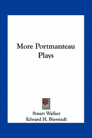 Book More Portmanteau Plays Stuart Walker