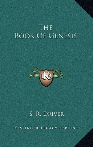 Livre The Book of Genesis Samuel Rolles Driver