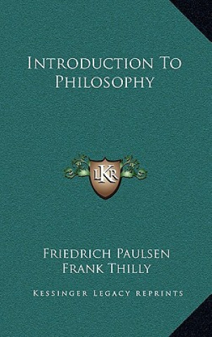 Książka Introduction to Philosophy Friedrich Paulsen