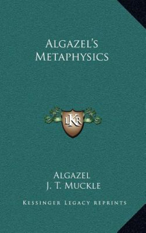 Book Algazel's Metaphysics Algazel