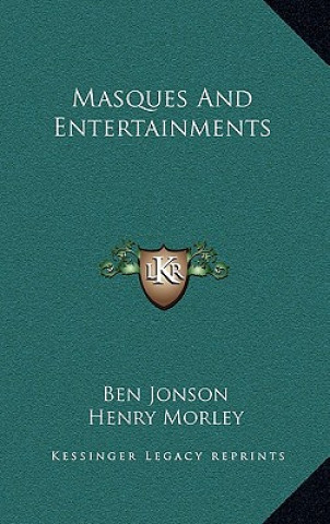 Libro Masques and Entertainments Ben Jonson