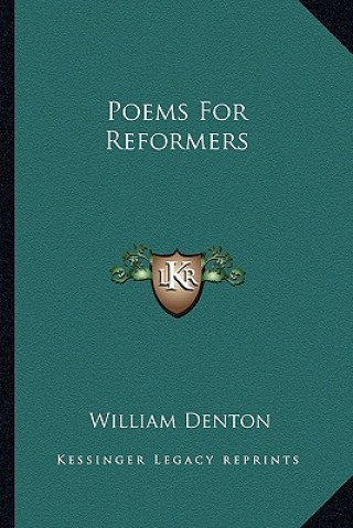 Carte Poems for Reformers William Denton