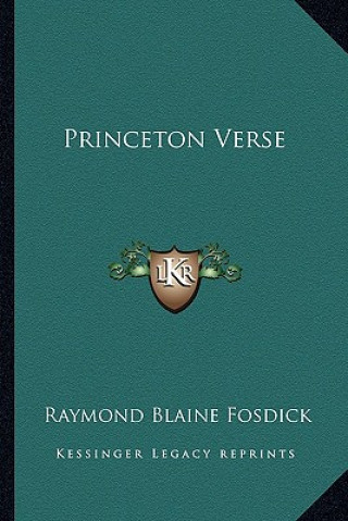 Книга Princeton Verse Raymond Blaine Fosdick