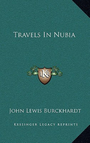 Carte Travels in Nubia John Lewis Burckhardt