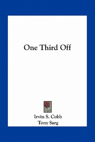 Book One Third Off Irvin S. Cobb