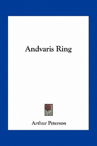Kniha Andvaris Ring Arthur Peterson