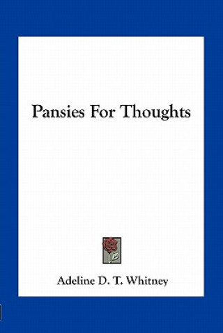 Boek Pansies for Thoughts Adeline Dutton Whitney