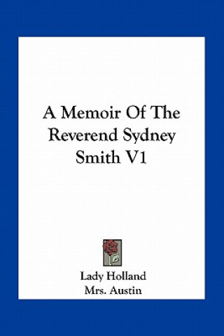 Carte A Memoir of the Reverend Sydney Smith V1 Lady Holland