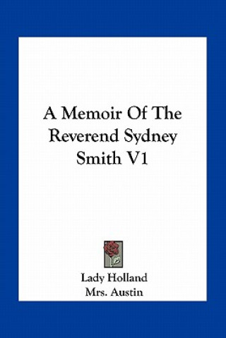 Książka A Memoir of the Reverend Sydney Smith V1 Lady Holland