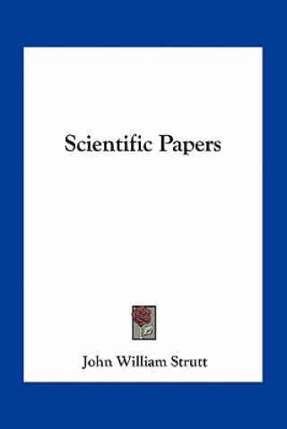 Libro Scientific Papers John William Strutt