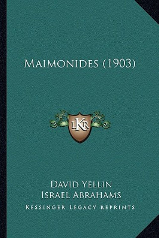 Libro Maimonides (1903) David Yellin