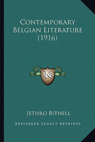 Carte Contemporary Belgian Literature (1916) Jethro Bithell