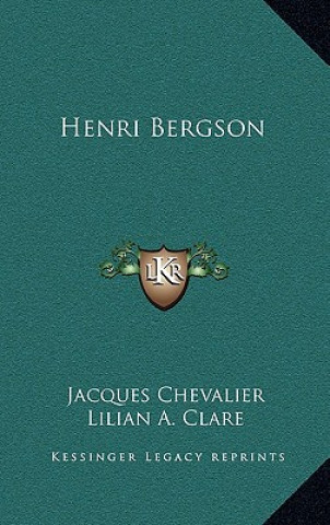 Boek Henri Bergson Jacques Chevalier