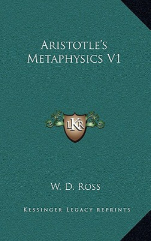 Buch Aristotle's Metaphysics V1 W. D. Ross