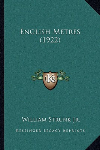 Book English Metres (1922) Strunk  William  Jr.