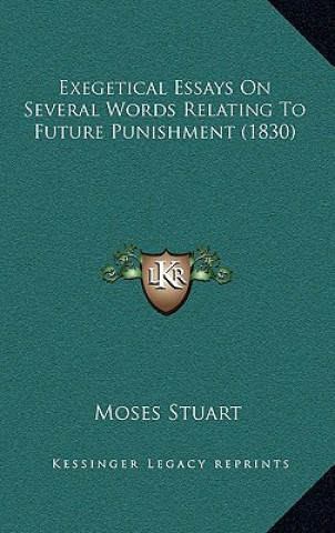 Kniha Exegetical Essays on Several Words Relating to Future Punishment (1830) Moses Stuart