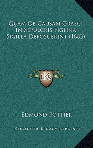 Kniha Quam OB Causam Graeci in Sepulcris Figlina Sigilla Deposuerint (1883) Edmond Pottier